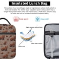 thumbnail image 5 of Brown Bear Woodland Pattern Lunch Bag Portable Thermal Lunch Box for Men and Women, 5 of 6