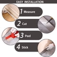 thumbnail image 7 of Gaahing Glossy Gold Metal Kick Plate, Self-Adhesive Kickplate, Baseboard Molding Trim, Anti-Scratch Base Cover for Wall, Door, Kitchen Cupboard Protection,9.8FT x 3.9IN, 7 of 7