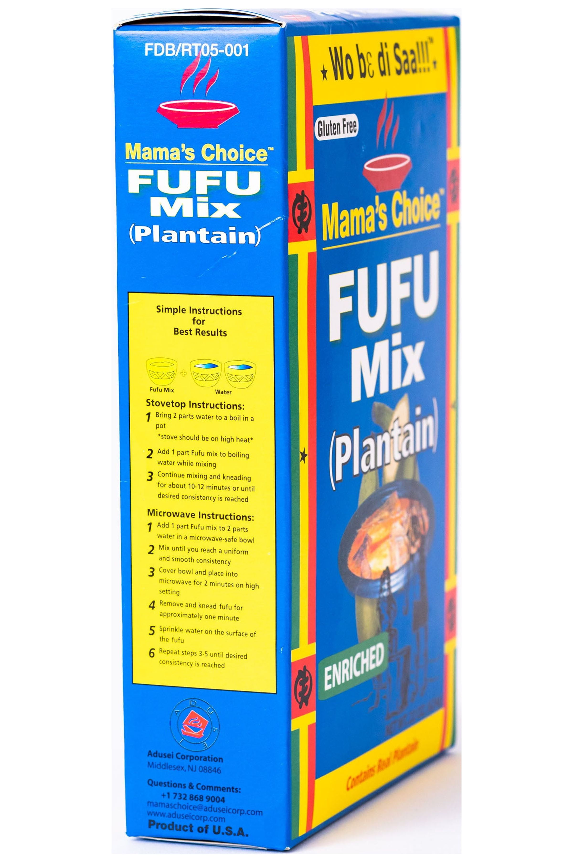 7 Brothers African Market, Mama's Choice Plantain Fufu Flour, 624g