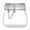 White1, variant on Airtight Glass Jars with Lids Wide Mouth - Leakproof Food Storage Containers for Coffee, Sugar, Cereal, Snacks, Pickles & Pantry Organization - Clamp Seal Preservation Canisters