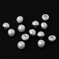 thumbnail image 3 of 12.5mm Bridal Pearl Plastic Button with Shank Back by 12-pcs, TR-12201 (White), 3 of 4