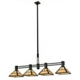 thumbnail image 3 of Meyda 164837 64 in. T Mission 4 Light Island Pendant, Timeless Bronze & Carmel Onyx, 3 of 5