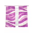 thumbnail image 2 of Pink Wave Sheer Curtains 72 Inches Long 2 Panels Abstract Light Filtering Semi Sheer Window Curtains Drapes for Bedroom Living Room 52"x72", 2 of 7