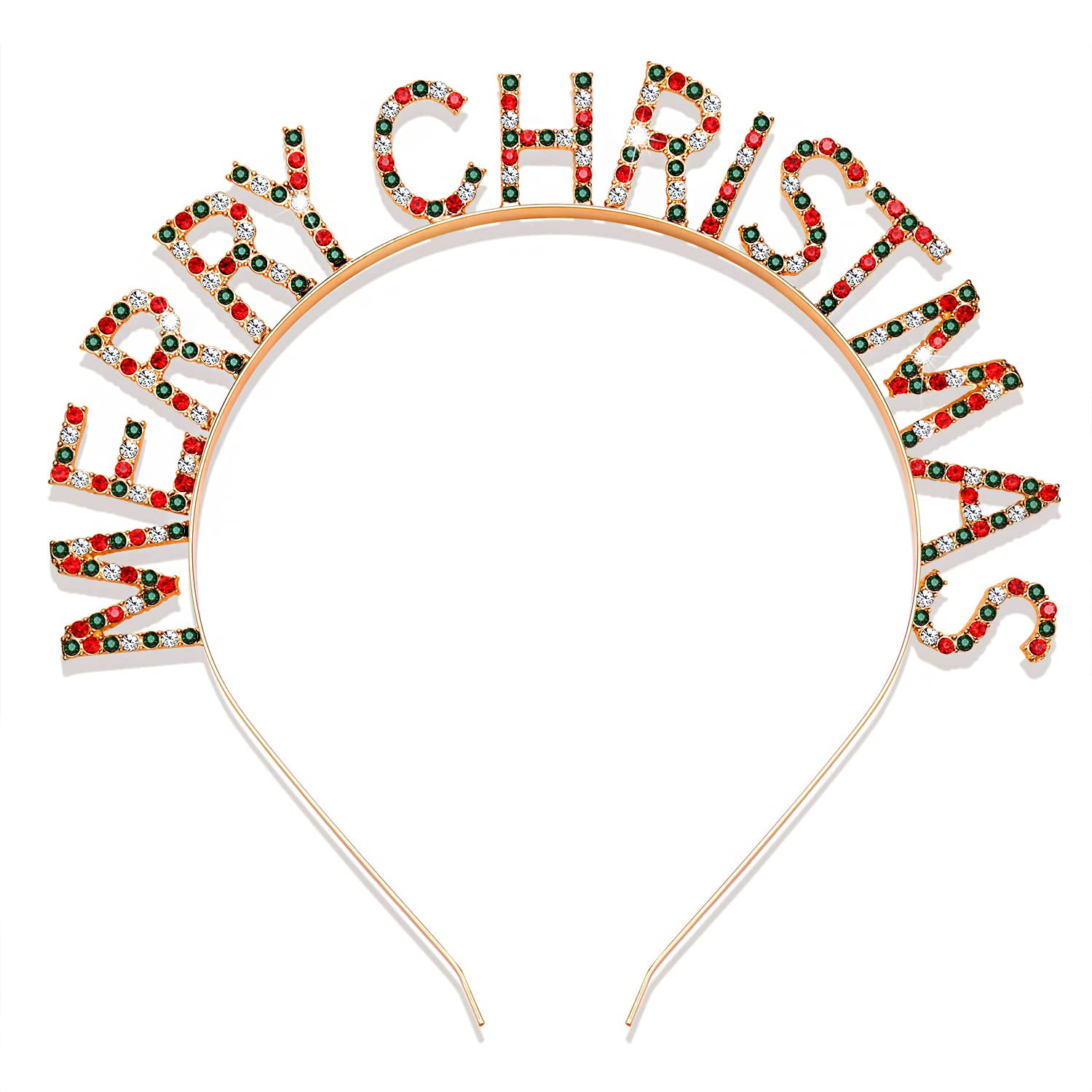 PHALIN Christmas Headbands, Holiday Headbands for Women Rhinestone Xmas