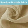 thumbnail image 6 of DWCN Taupe Sheer Curtains Semi Transparent Voile Rod Pocket Curtains for Bedroom and Living Room, 52 x 54 inches Long, Set of 2 Panels, 6 of 6