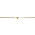 thumbnail image 4 of 10K Yellow Gold .5 mm Carded Cable Rope Chain 24 Inch, 4 of 6