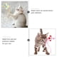 thumbnail image 5 of 2 piezas de juguete para gato con forma de campana de lana de colores, hecho a mano, con flecos y arcoíris, 5 of 5