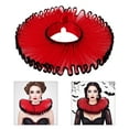 thumbnail image 2 of Elegant Lace Detachable Collar Large Renaissances Styles Collar Halloween Collar, 2 of 20