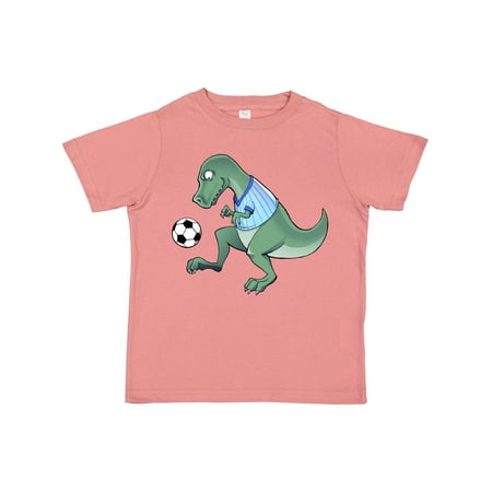 

Inktastic Soccer Dinosaur Gift Toddler Boy or Toddler Girl T-Shirt