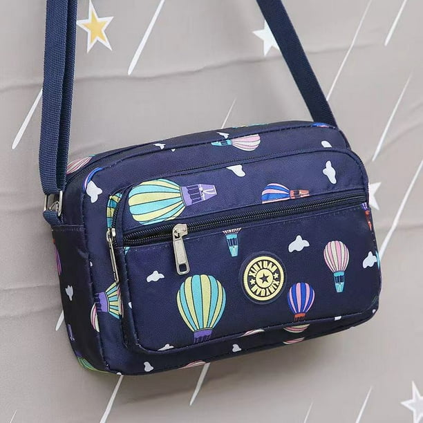 Bolso de mujer, bolso de madre, bolso de hombro de gran capacidad, bolso de puesto, bolso de mujer de mediana edad y anciana, bolso de mensajero de tela con flores