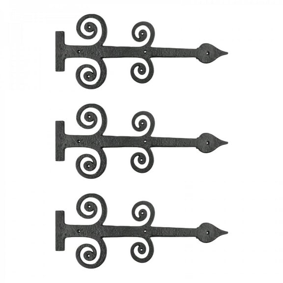 Iron Strap Hinges Heavy Duty Decorative Door Gate Hinges 16 Inch Set of 3