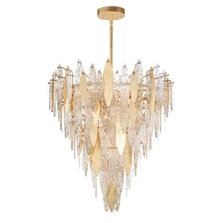 

Maxim 32328CLCMPGL 33 in. Majestic 21 Light Gold Leaf Chandelier Ceiling Light