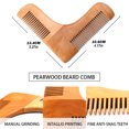 thumbnail image 4 of Vogacara Peines para bigote, herramientas de maquillaje, resistentes, duraderos, prácticos, suministros de modelado simples para salones de belleza en el Cuidado del cabello, 4 of 6