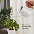 thumbnail image 4 of Regadera de Acero Inoxidable de 900 Ml con Pico Largo de Madera Elegante Regadera de Flores para Jardín Plantas de Interior y Exterior ANGGREK Otros, 4 of 8