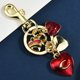 thumbnail image 2 of Llavero de metal con forma de corazón y arcoíris para mujer, 2 of 2
