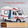 thumbnail image 1 of Five Door Alloy 120 Ambulance Simulation Model  Lighting  Music  Toy Car  Five Door Medium-Sized Ambulance, 1 of 9