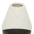 thumbnail image 4 of DecMode 12" Handmade Color Block Speckled Black Ceramic Vase, 4 of 10