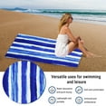 thumbnail image 4 of Oversized Beach Towel - 31 x 63 Big & Huge Towel Set - Pool Picnic Bath Towel - Plush Terry Jacquard Velour Thick Super Soft Absorbent Luxury, 4 of 6