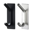 thumbnail image 4 of Billuyoard Gancho montado en la pared Toalla de acero inoxidable Colgador de ropa Sombrero Llave Albornoz Estante de almacenamiento de alta resistencia Accesorios de baño Plata Billuyoard HA071005-02, 4 of 6