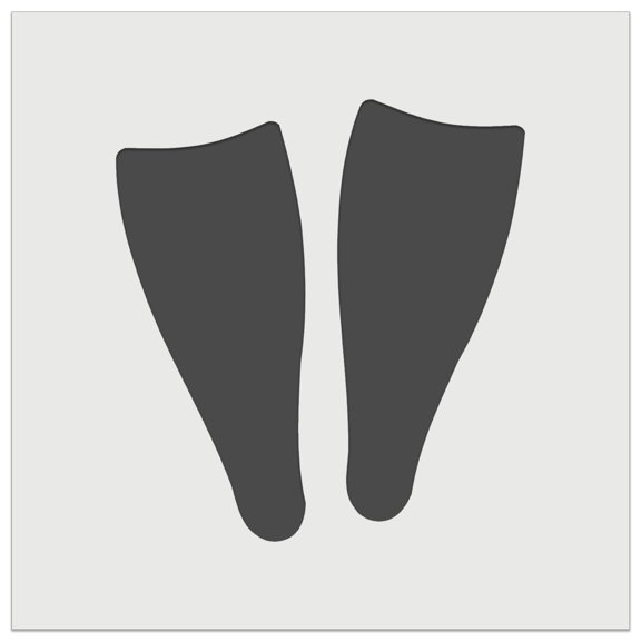 Scuba Snorkel Fins DIY Cookie Wall Craft Stencil - 4.5 Inch