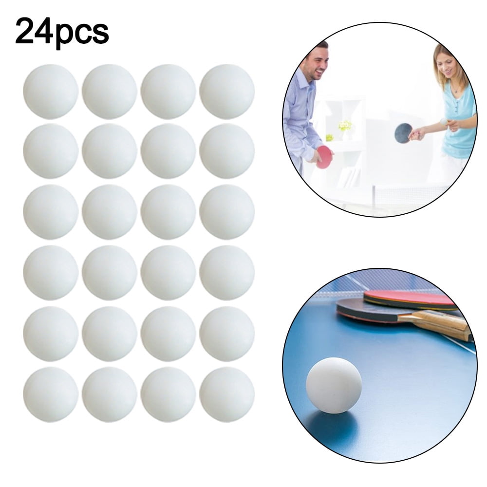 24Pcs Ping Pong Balls White Colours No Logo Table Tennis Beer Kid Play Tool 40mm 