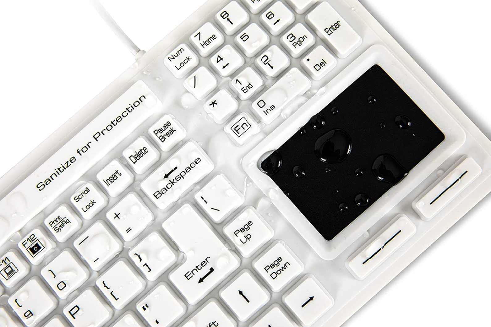 RovKeav Washable Touchpad Plus ProfessionalGrade Hygienic Keyboard w
