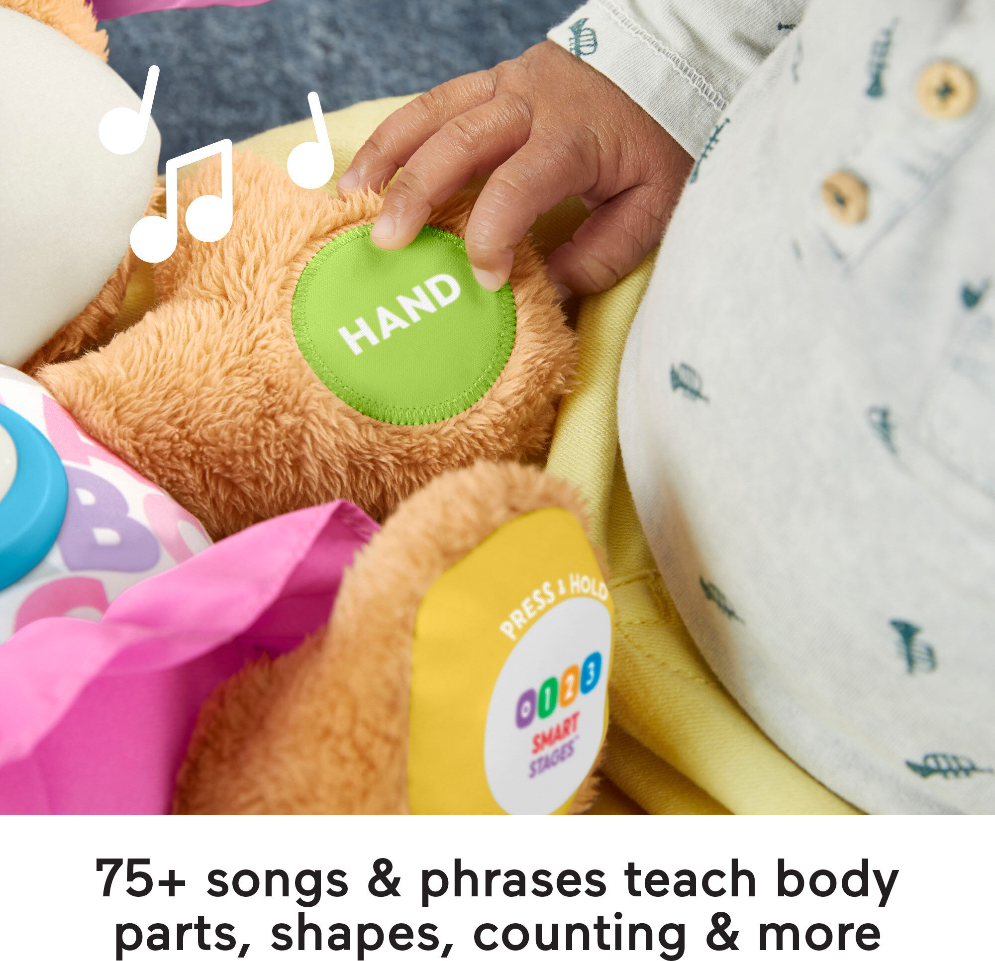 Fisher-Price Laugh & Learn Smart Stages Sis Puppy Plush Learning Toy for Baby, Infants and Toddlers, 6 months and up - image 5 of 8