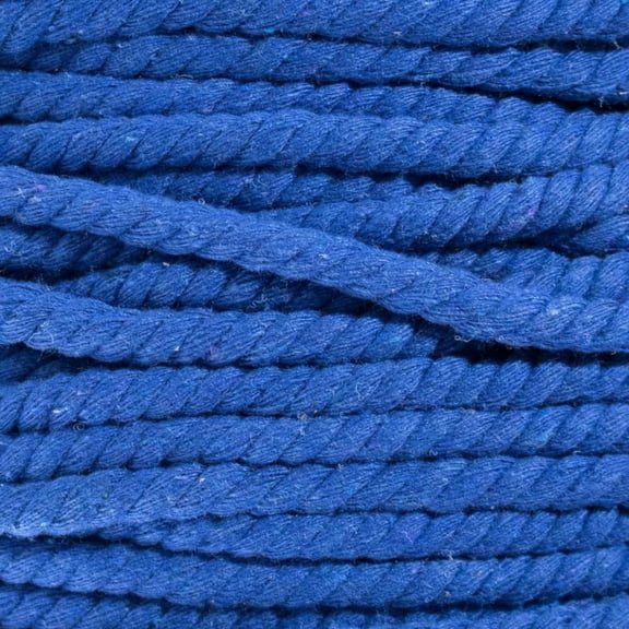 Super Soft 3 Strand Twisted Cotton Rope - Multiple Colors to Choose from in Various Diameters and Lengths