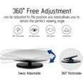 thumbnail image 2 of XINQIHANG 2 pcs Blind Spot Mirrors, 2" Oval Ultra-thin Frameless HD Glass Convex Side Rear View Mirror with Wide Angle Adjustable Stick for Cars SUV and Trucks, Pack of 2, 2 of 7
