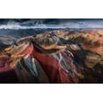 thumbnail image 2 of Nienartowicz, Karol 24x17 White Modern Wood Framed Museum Art Print Titled - Rainbow Mountains, 2 of 4
