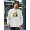 thumbnail image 2 of Gnome Neighbors Iv Sweatshirt Men -Grace Popp Designs, Male Large, 2 of 4
