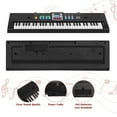 thumbnail image 3 of 61 key keyboard Piano,Portable Electronic Digital Piano Power Plug,Rich Teaching Content,Multi-Functional Electronic Piano Suitable For Beginners, 3 of 6