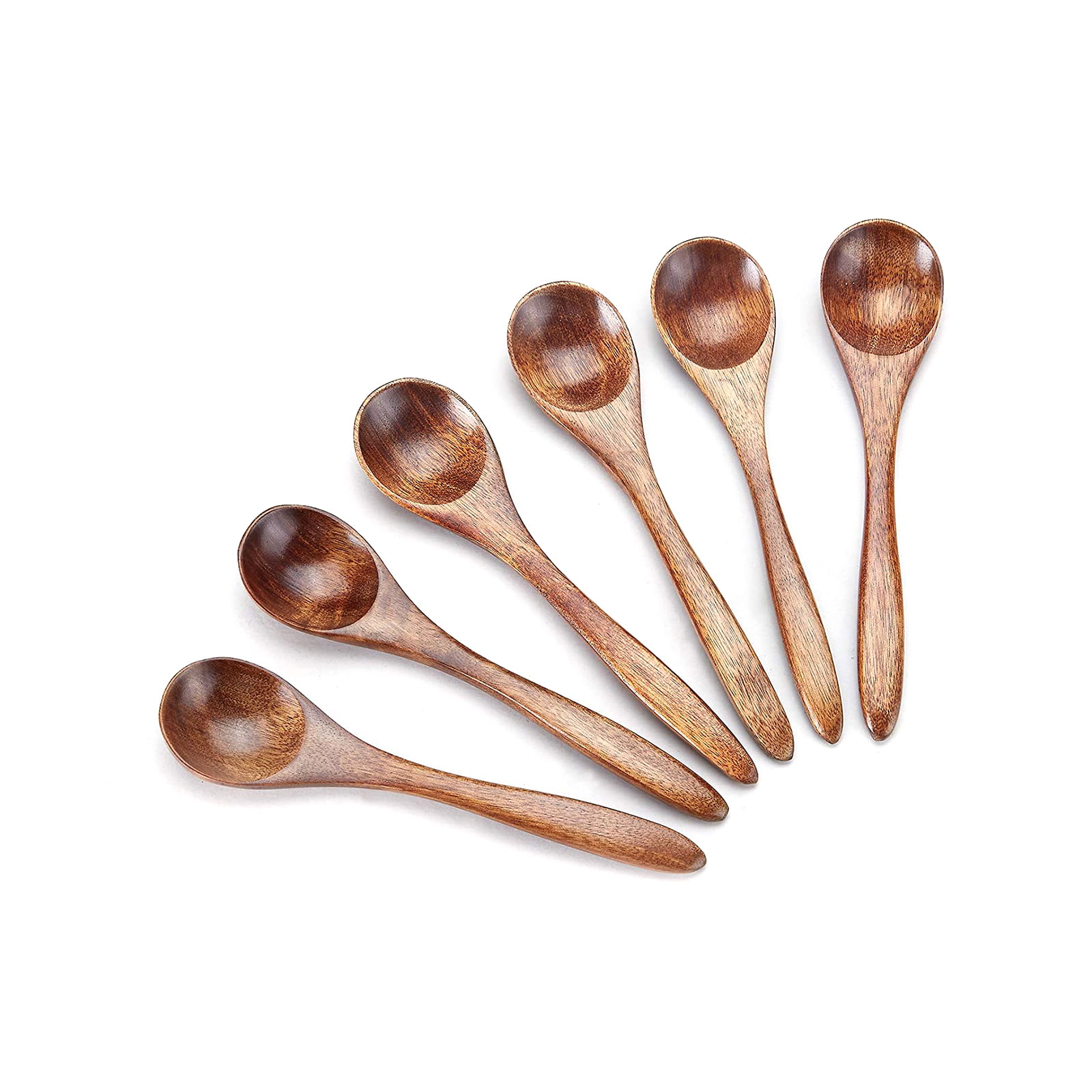 Bamboo Spoon Creative Coffee Teaspoon Wooden Honey Stick Home Kitchen Flatware 