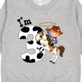 thumbnail image 3 of Inktastic I'm Three-cowboy Riding Horse Birthday Toddler Sweatshirt, 3 of 4
