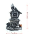 thumbnail image 3 of Spooky Halloween Skull Witch Wooden House Night Light - Haunted Decor for Home, Party, Trick or Treat - Scary Gift & Holiday Decoration with LED Illumination, 3 of 3