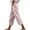 Pink, variant on Kmdttou Capri Cargo Pants for Women Plus Size Casual Loose Harlan Pants With Drawstring Solid Color Lace Up Pockets Fashionable Cropped Pants