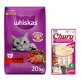 thumbnail image 1 of Whiskas Original Carne 20 kg + Churu Atún con Camaron Sobre con 4 Tubos de 14 g, 1 of 4