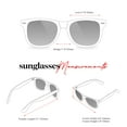 thumbnail image 6 of Translucent Frame Colorful Neon 80s Sunglasses for Men Women Reflective Mirrored Sun Glasses, 6 of 6