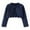 Dark Blue, variant on Girls Long Sleeve Cardigan Childrens Kids Bolero Shrug Knitted Cotton Bolero Open Front Shrug with Button Closure School Cardigans Button Down Uniform Schoolwear