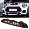 thumbnail image 4 of Grill de Parachoques, Red Stripe Fuerte Protección OE Diseño 51137393456 Rejilla Superior Delantera para F55 F56 F57 S JCW 2014-2021, 4 of 7