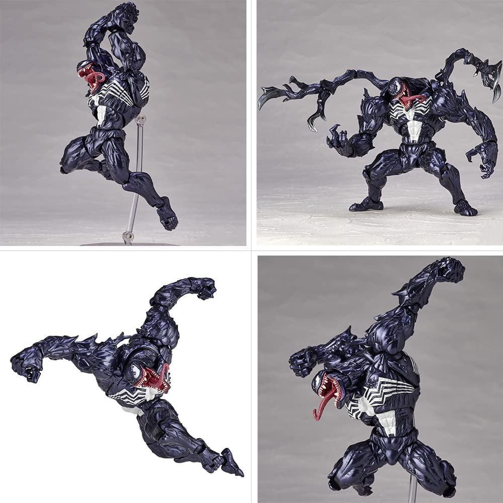 Erock Venom Legends Series Venom 2 and Carnage 2 Action Figures, PVC, 7" in