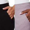 thumbnail image 3 of 32 DEGREES Cool Women's 2 Pack Pull on Shorts. Size: S, Color: Black/HT Blush, 3 of 8