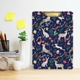 thumbnail image 6 of FMSHPON Watercolor Cute Christmas Pattern Clipboard Hardboard Wood Nursing Clip Board and Pull for Standard A4 Letter 13x9 inches, 6 of 8