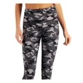 thumbnail image 3 of IDEOLOGY Womens Gray Stretch Moisture Wicking Ventilation Flat Seems Camouflage High Waist Leggings L, 3 of 4