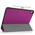 thumbnail image 3 of Funda de piel sintética con tapa horizontal para iPad Air 2022/2020 de 10,9 pulgadas, textura Custer, con función de suspensión/activación, soporte triple plegable y ranura para bolígrafo (roja), 3 of 5