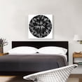 thumbnail image 2 of ARTCANVAS Black Round Brilliant Cut Diamond Jewel Canvas Art Print - Size: 26" x 26" (1.50" Deep), 2 of 9