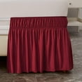 thumbnail image 4 of EASTIN Ruffled Grey King Size Bed Skirt  Dust Ruffle for King Bed with 15” Drop  Soft and Solid Microfiber  Classic Style  California King  Silver Gray Bedskirts, 4 of 7