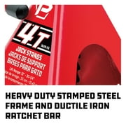 Powerbuilt 2 Piece 4 Ton 8000 Pound Jack Stands - 647529