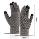 thumbnail image 4 of Guantes de invierno para hombres y mujeres, guantes de punto cálidos y térmicos para clima frío para correr, conducir y hacer senderismo, 4 of 5