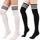 thumbnail image 1 of Women Over Knee Thigh High Socks Plus Size Tube Leg Warmers Stocking Cotton, 1 of 5